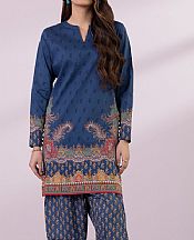 Sapphire Blue Lawn Suit (2 Pcs)- Pakistani Designer Lawn Suits