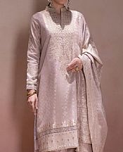 Beige Jacquard Suit- Pakistani Winter Clothing