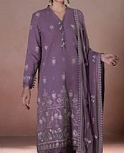 Purple Dobby Suit- Pakistani Winter Dress