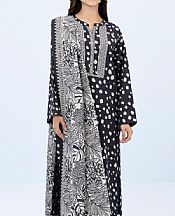 Black/Off White Khaddar Suit