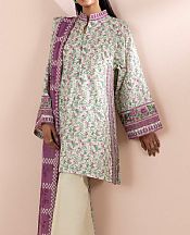 Sapphire Ivory/Mint Lawn Suit (2 Pcs)- Pakistani Lawn Dress