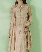 Beige Lawn Suit- Pakistani Lawn Dress
