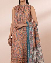 Sapphire Peach Lawn Suit- Pakistani Designer Lawn Suits