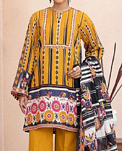 Orange Lawn Suit- Pakistani Designer Lawn Dress