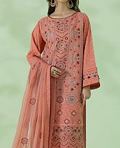 Coral Jacquard Suit- Pakistani Designer Lawn Dress
