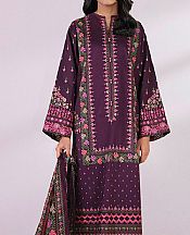 Sapphire Plum Lawn Suit (2 Pcs)- Pakistani Designer Lawn Suits