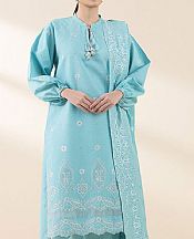 Sapphire Turquoise Dobby Suit- Pakistani Designer Lawn Suits