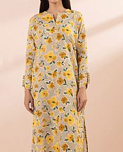 Sapphire Tan Lawn Suit (2 Pcs)- Pakistani Designer Lawn Suits