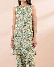 Sapphire Ivory/Mint Lawn Suit (2 Pcs)- Pakistani Lawn Dress