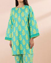 Sapphire Turquoise Lawn Suit (2 Pcs)- Pakistani Lawn Dress