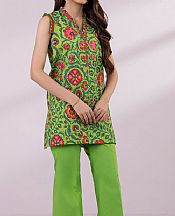 Sapphire Parrot Green Lawn Suit (2 Pcs)- Pakistani Designer Lawn Suits