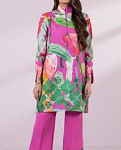 Sapphire Pink/Green Lawn Suit (2 Pcs)- Pakistani Lawn Dress