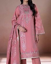 Tea Rose Jacquard Suit- Pakistani Winter Dress