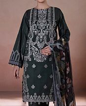 Hunter Green Cotton Suit- Pakistani Winter Dress