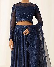 Sapphire Midnight Blue Chiffon Suit- Pakistani Designer Chiffon Suit