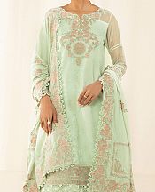 Sapphire Mint Green Organza Suit- Pakistani Chiffon Dress
