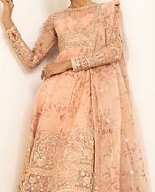Sapphire Peach Organza Suit- Pakistani Chiffon Dress
