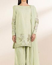 Sapphire Mint Green Chambray Suit- Pakistani Lawn Dress