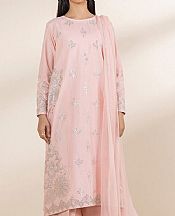Sapphire Light Pink Chambray Suit- Pakistani Designer Lawn Suits