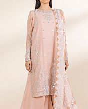 Sapphire Pink Cotton Satin Suit- Pakistani Designer Lawn Suits