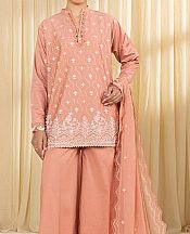 Sapphire Peach Cotton Suit- Pakistani Designer Lawn Suits