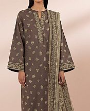 Sapphire Dark Grey Lawn Suit- Pakistani Lawn Dress