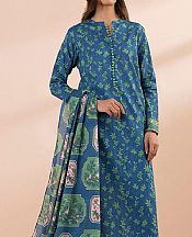 Sapphire Denim Blue Lawn Suit- Pakistani Designer Lawn Suits