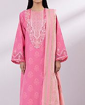 Sapphire Pink Jacquard Suit- Pakistani Designer Lawn Suits