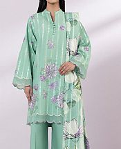 Sapphire Sea Green Jacquard Suit- Pakistani Designer Lawn Suits