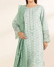 Sapphire Light Green Jacquard Suit- Pakistani Designer Lawn Suits