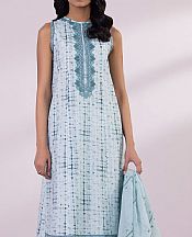 Sapphire Sky Blue Cotton Suit- Pakistani Designer Lawn Suits
