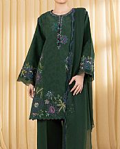 Sapphire Green Jacquard Suit- Pakistani Designer Lawn Suits
