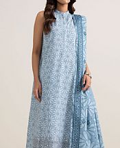 Sapphire Cadet Blue Lawn Suit- Pakistani Designer Lawn Suits