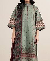 Sapphire Sage Green Lawn Suit- Pakistani Lawn Dress