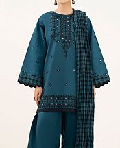 Sapphire Teal Blue Lawn Suit- Pakistani Lawn Dress