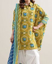 Sapphire Olive Lawn Suit (2 Pcs)- Pakistani Lawn Dress
