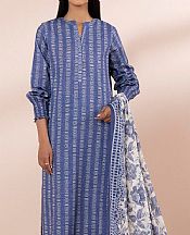 Sapphire Ink Blue Lawn Suit (2 Pcs)- Pakistani Lawn Dress