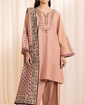 Peach Khaddar Suit