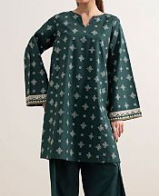 Sapphire Bottle Green Lawn Suit (2 Pcs)- Pakistani Lawn Dress