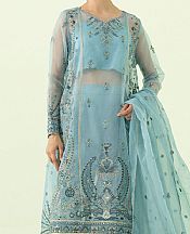 Sapphire Light Turquoise Organza Suit- Pakistani Designer Chiffon Suit