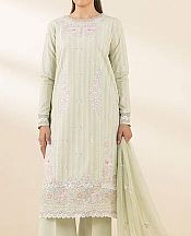 Sapphire Light Green Cotton Suit- Pakistani Designer Lawn Suits