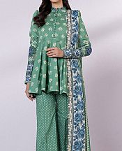 Sapphire Emerald Green Lawn Suit- Pakistani Designer Lawn Suits