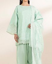 Sapphire Mint Green Chambray Suit- Pakistani Designer Lawn Suits