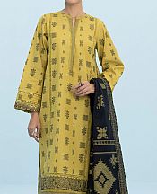 Sapphire Pastel Yellow Jacquard Suit- Pakistani Winter Dress