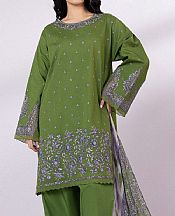 Sapphire Parrot Green Lawn Suit- Pakistani Designer Lawn Suits