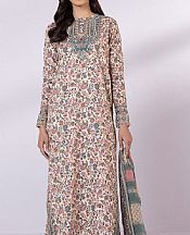 Sapphire Ivory/Grey Lawn Suit- Pakistani Designer Lawn Suits