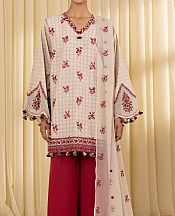 Sapphire Ivory/Maroon Dobby Suit- Pakistani Lawn Dress