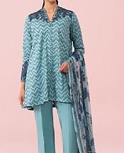 Sapphire Light Turquoise Cambric Suit- Pakistani Lawn Dress