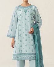 Sapphire Sky Blue Lawn Suit- Pakistani Lawn Dress