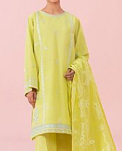 Sapphire Lime Green Lawn Suit- Pakistani Designer Lawn Suits
